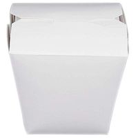 MM Foodservice Chinese Take Out Boxes, Microwavable Take Out Container, Grease and Leak Resistant Restaurant Grade Boxes (White, 16-Ounce)