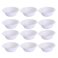 Healifty Disposable Paper Bowls Party Paper Bowls Biodegradable Paper Bowls for Painting DIY Craft Art Projects