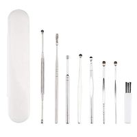 8 Pcs Ear Pick, Earwax Removal Tool for Men Women and Kids, Stainless Steel Ear Curette with Storage Box