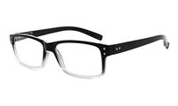 Eyekepper Spring Hinges Vintage Reading Glasses Men Readers Black-Clear Frame +2.25