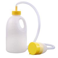 NHFF Men Belt Tube Urinal, Urine Chamber Pot Portable Elderly Car Urinal Pot (Color : White)