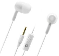 White Hands Free Stereo Soft Earbuds Compatible with LG Aristo 2 Plus