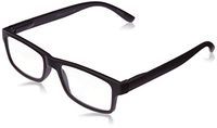 Magnifeye 2 Pack of Retro Reading Glasses for Both Men and Women, 2.0 Diopters, Black