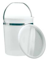 Pail, Lid, Polypropylene, 8 Quart