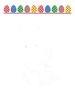 Colorful Easter Eggs Stationery Printer Paper 26 Sheets