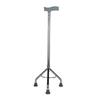 LIBWX Adjustable Tripod Folding Walking Stick Portable Lightweight Walking Crutch with and Cushion Handle Adjustable Folding Cane for Men and Women