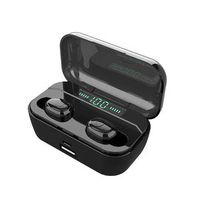 GadgetWares True Wireless Stereo Bluetooth Binaural Earbuds G6S with Mic, IPX7 Waterproof Rating, Bluetooth 5.0 + EDR with CVC 8.0 + DSP Dual Noise Cancelling, 3500mAh Battery Case