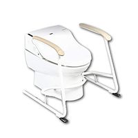 Toilet handrail Mobility aids Modern Toilet armrest Bathroom Maternity Bathroom Toilet seat Chair Safety Disabled Elderly Support Bracket (Color : Silver, Size : 66.167.360.4cm)