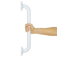 Vive Metal Grab Bar - Balance Handrail Shower Assist - Bathroom, Bathtub Mounted Safety Hand Support Rail - Stainless Steel Wall Mount for Handicap, Bath Handle, Elderly, Disabled, Injury (16 Inch)