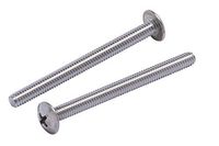 #8-32 X 2" Stainless Phillips Truss Head Machine Screw, (25pc), Coarse Thread, 18-8 (304) Stainless Steel, by Bolt Dropper