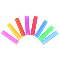 16Pcs Silicone Tips Cover Food Grade Cover for 1/4" Wide (6 mm) Stainless Steel Straws, Random Color
