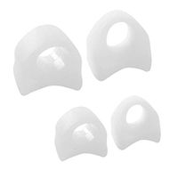 HEALLILY 4 Pairs Gel Toe Separators Bunion Separators Toe Valgus Corrector for Bunions Hammer (White)