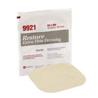 Hollister Restore 4" x 4" Extra Thin Hydrocolloid Dressing (50519921) Category: Specialty Dressings Woundcare Products