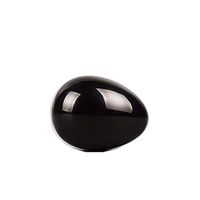 lgw crystal 1 Yoni Eggs Obsidian perforate, with Unwaxed String, Massage Stone for Women to Strengthen Pelvic Floor Muscles