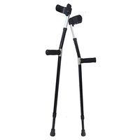 MYJZY Non-Slip Adult Forearm Crutches(Pair),Portable Medical Arm Cuff Crutch with Height Adjustable,Lightweight Aluminum Alloy Elbow Walker