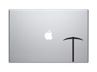 Garden Instruments #2 - Pickaxe Ground Rock Digging Tool - 5" Black Vinyl Decal Sticker Car Macbook Laptop