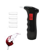 Breathalyzer Keychain Digital Alcohol Tester Detector Breath Analyzer Audible Alert Portable with LCD Display