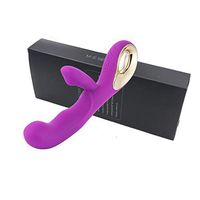 Robertino Electric Vibrant Víbrǎtǒr Díldɔ Adult Toy 7 inch M-ásságer Wand for Women Suction Cup, Rãbbìt Vîbrâtîng Bunny Ears Dual Motors Automatic 10 Vibration Speeds Purple