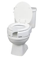 Maddak Secure-Bolt Hinged Elevated Toilet Seat, Standard (725680000)