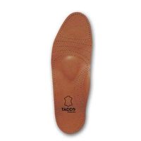 Tacco Men's Full Length Deluxe Leather Orthotic Insole - Size 12 Tan