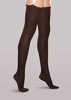 Therafirm Women's Mild Support Sheer Thigh High Stockings Size: Medium, Color: Black