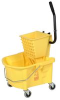 Continental 226-312YW Yellow 26 Quart Splash Guard Side-Press Combo Pack