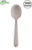 Heavy Weight Plastic Spoons White 1000pcs - Disposable Cutlery Spoon, Recyclable, Spoon - Great for Parties, Office, BBQ, Soup, Ice Cream, Restaurants and Togo