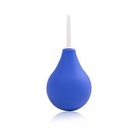 Runsmooth 220 ML/7.5 OZ Medical Materials Enema Syringe Enema Bulb Enema Cleaning Container Douche Bulb for Enema and Vaginal Health, Blue