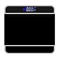 Mootea Bathroom Scale,Household Electronic LCD Digital Body Fat Scale High Precision Measure Weight for Multiple Users(Black)