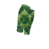 ftuyuy erett Men and Women Saint Patrick's Day A Shamrock Clover Calf Compression Sleeve Sports Footless Leg Compression Socks for Calf Pain Relief Support Circulation