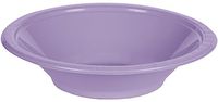 Creative Converting 28193051 20 Count Touch of Color Plastic Bowl, 12 oz, Luscious Lavender