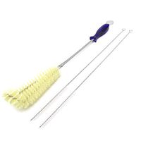 15" Extra Long Straw Cleaning Brushes 16" Extra Long Water Bottle Cleaning Brush Handle Angled Design with Hook and Comfort Grip for Water Bottles Baby Bottles Long Bottles Drinking Glasses - Set of 3