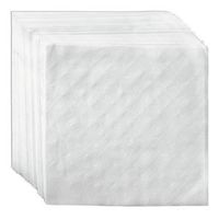 AmerCare 4.5 Inch x 4.5 Inch White 1-Ply Beverage Napkins, Case of 4000