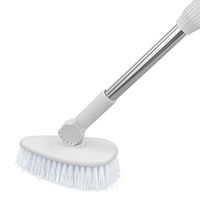 Fitlyiee Tile Scrub Brush with Long Handle Stiff Bristle Dusting Brush for Tub and Tile