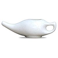 Leak Proof Durable Ceramic Neti Pot Non-Metallic and Lead Free Comfortable Grip | Microwave and Dishwasher Friendly Natural Treatment for Sinus and Congestion (Marble)