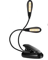 Reading Light, Akozon 14 LED USB Rechargeable and Eye-care Book Light, Flexible Clip Reading Lamp in B