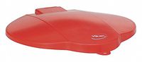 Vikan 56874 Sp-On Pail Lid, 3 gal, Red