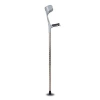 Crutches Canes with arm Rest pad Adjustable Aluminum Alloy Stick Non-Slip Armpit Suitable for The Elderly and People with Limited Mobility Load-Bearing 80KG (Color : Gray)