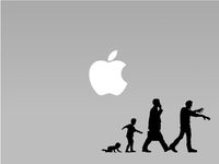 Zombie Progression Vinyl Macbook / Laptop Decal Sticker Graphic