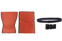 Replacement Anti Bacterial Back & Seat Cushions in Orange Emola Set- for Karman S-ERGO105F18RS Ergonomic Wheelchair - Fit to Seat Size 18"x17" and Free Wheelchair Black Seatbelt!