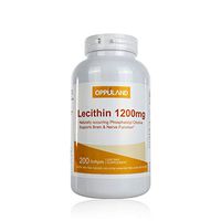 Oppuland Lecithin, Supports Brain& Nerve Function, 1200mg Non-GMO 200softgels