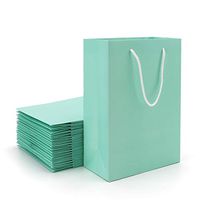 Merchandise Bags, Eusoar 20pcs 9.8" x 5.1" x 12.5" Kraft Gift Bags with Handles Bulk, Shopping Bags with Handles, Paper Handle Bags, Party Favors Bags, Retail Handle Bags, Wedding Bags