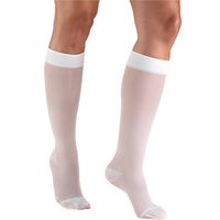 Truform Sheer Compression Stockings, 15-20 mmHg, Women's Knee High Length, 20 Denier, White, 2X-Large