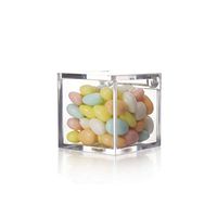 12Pcs Clear Plastic Wedding Candy Boxr Boxes Weddings and Gifts Event & Party Supplies,4.5X4.5X4.5Cm