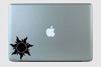 SimplyVinylized Tangled Sun Vinyl Decal Sticker Yellow