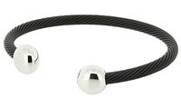QRay Black and White Deluxe Bracelet SIZE MEDIUM Q.Ray Q-Ray Q Ray