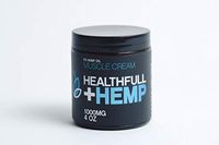HLTHFULL Hemp Botanicals Peppermint Eucalyptus Hemp Extract Oil Muscle Pain Relief Cream 1000MG 4 Oz