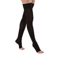 BSN Medical 115557 JOBST Compression Hose, Thigh High, 15-20 mmHg, Open Toe, Medium, Classic Black