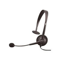 Cyber Acoustics AC-100B Monaural Headset Over-the-head - Black