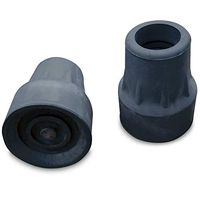 Steel-Reinforced 7/8" Crutch Tips - 1 Pair (Black)